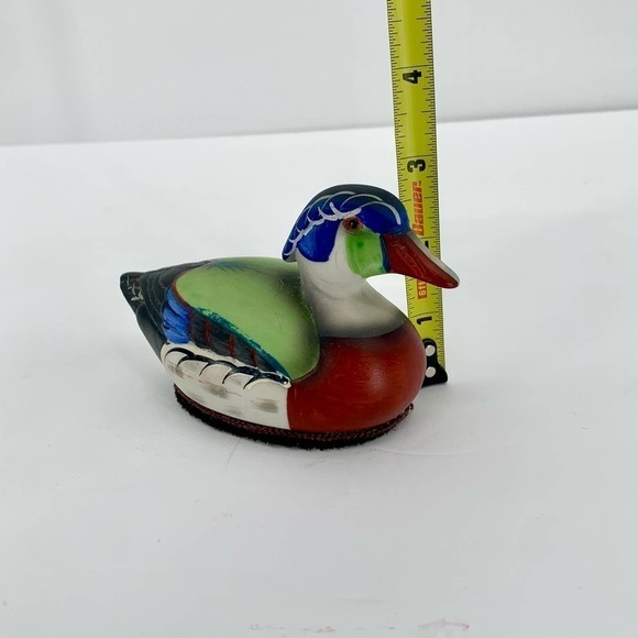 Jasco Mallard Duck Porcelain Lint Remover Brush 1980's Collectible Hand Painted - Picture 7 of 8